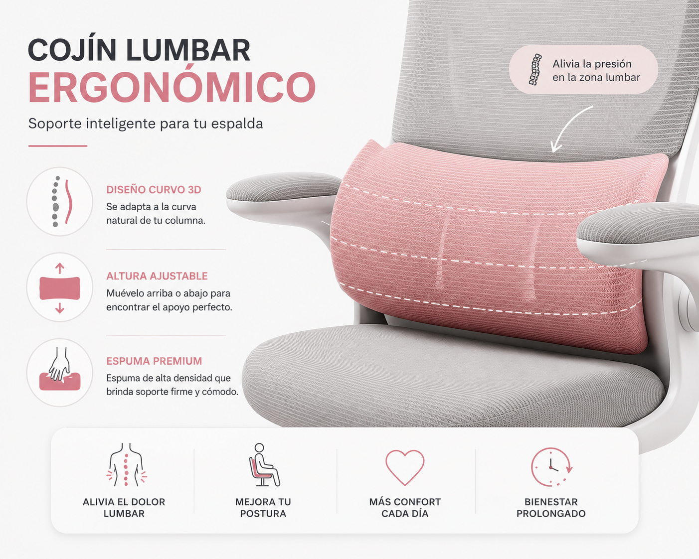 ErgoFlex Pro™ – Silla Ergonómica Multifuncional