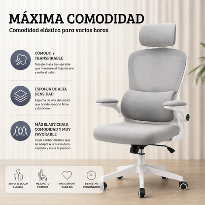 ErgoFlex Pro™ – Silla Ergonómica Multifuncional